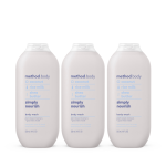 simply nourish body wash 3-count bundle, 54 fl oz