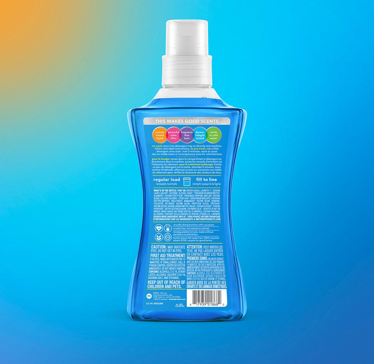 laundry detergent – fresh air, 53.5 fl oz - Image 3