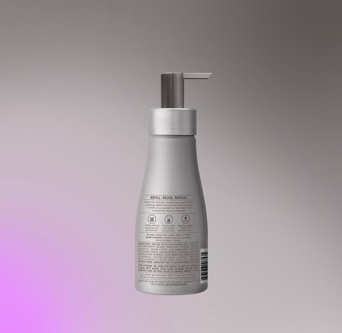 foaming hand wash – violet + lavender, 10 fl oz - Image 3