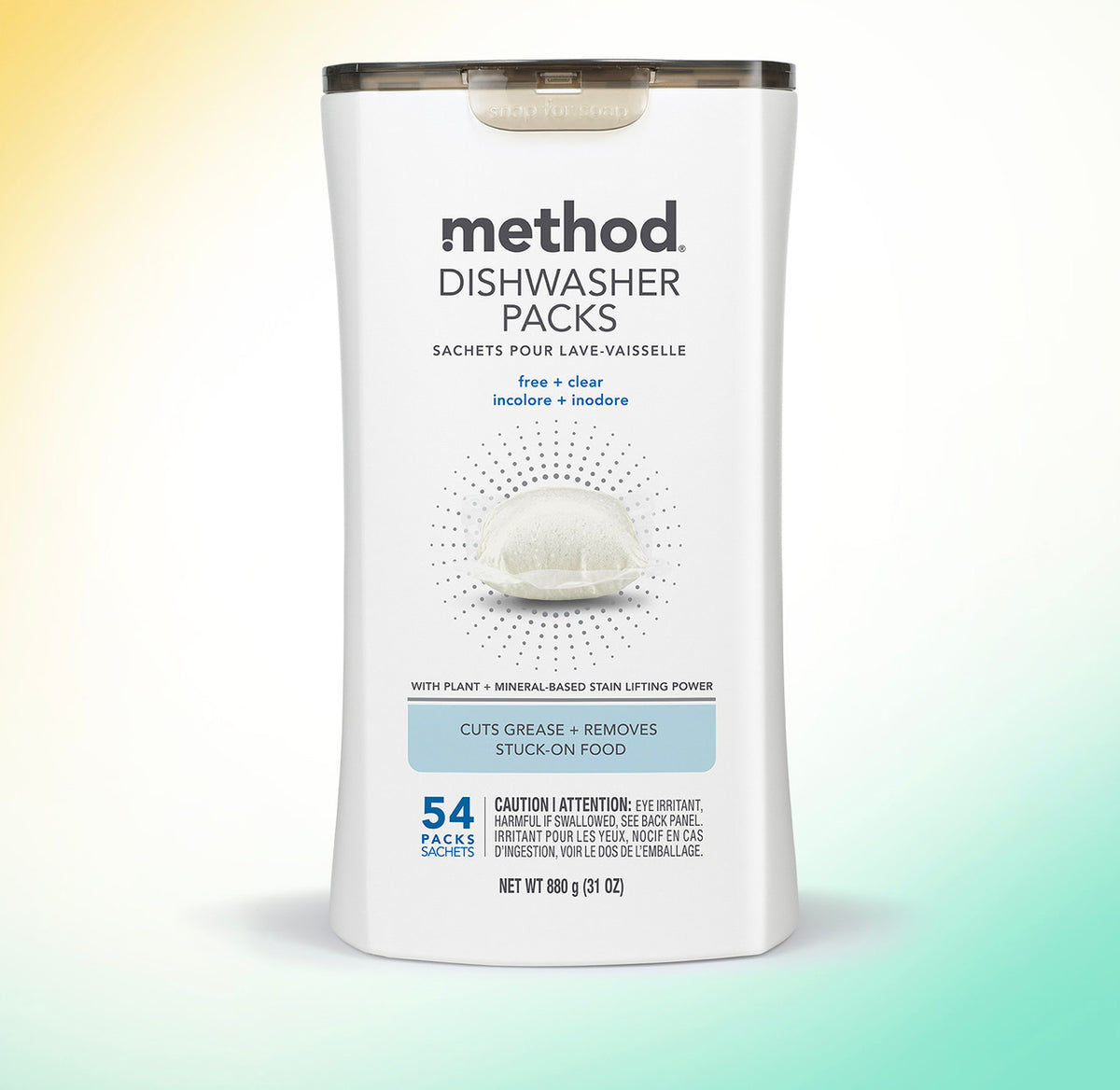 dishwasher packs – free + clear, 54 ct - Image 2