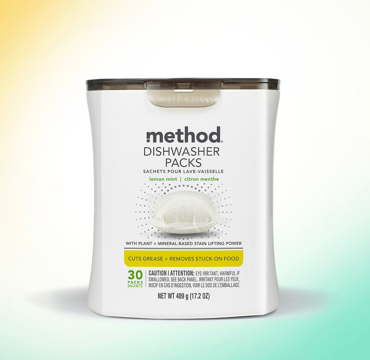 dishwasher packs – lemon mint, 30 ct - Image 2