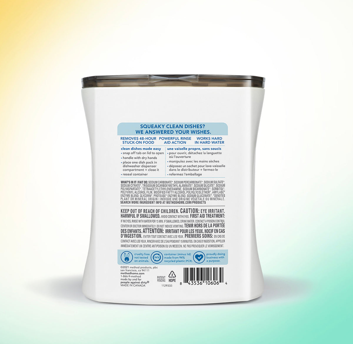 dishwasher packs – free + clear, 30 ct - Image 3