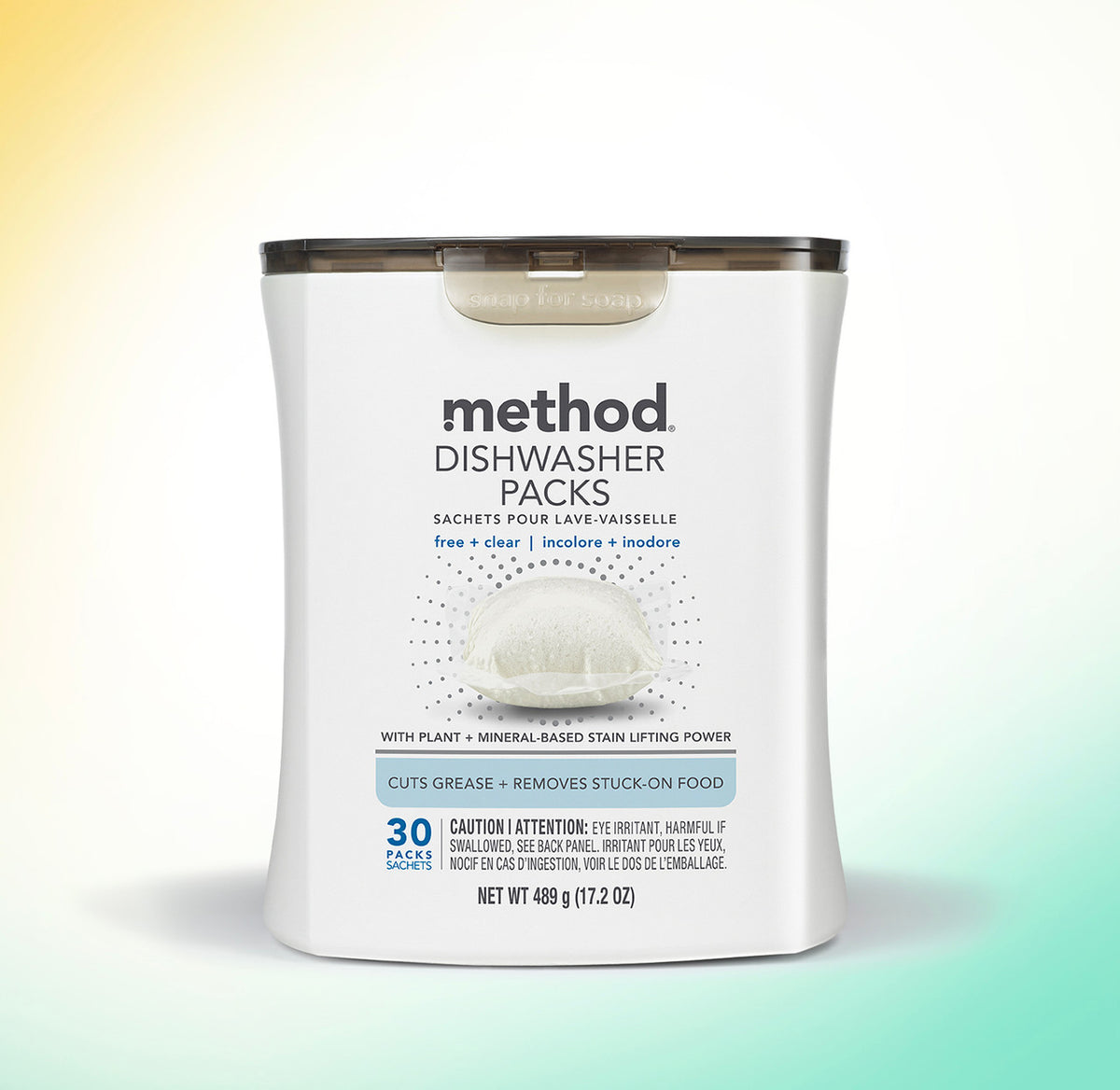 dishwasher packs – free + clear, 30 ct - Image 2