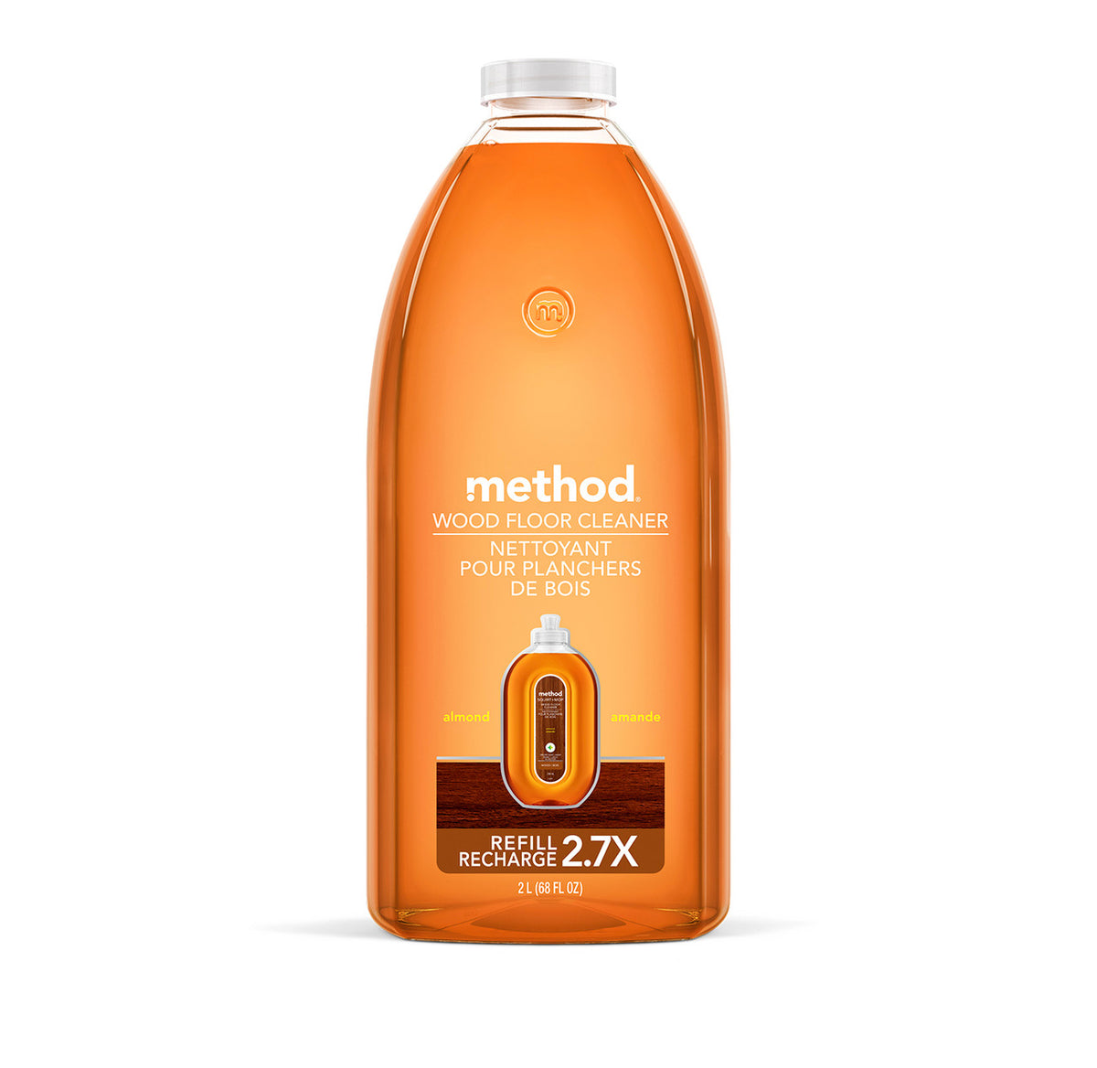 squirt + mop hardwood floor cleaner refill – almond, 68 fl oz - Image 1