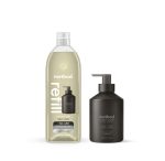 gel hand wash starter set – vetiver + amber, 46 fl oz