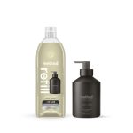 gel hand wash starter set – vetiver + amber, 46 fl oz
