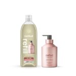 gel hand wash starter set – vanilla + raspberry, 46 fl oz
