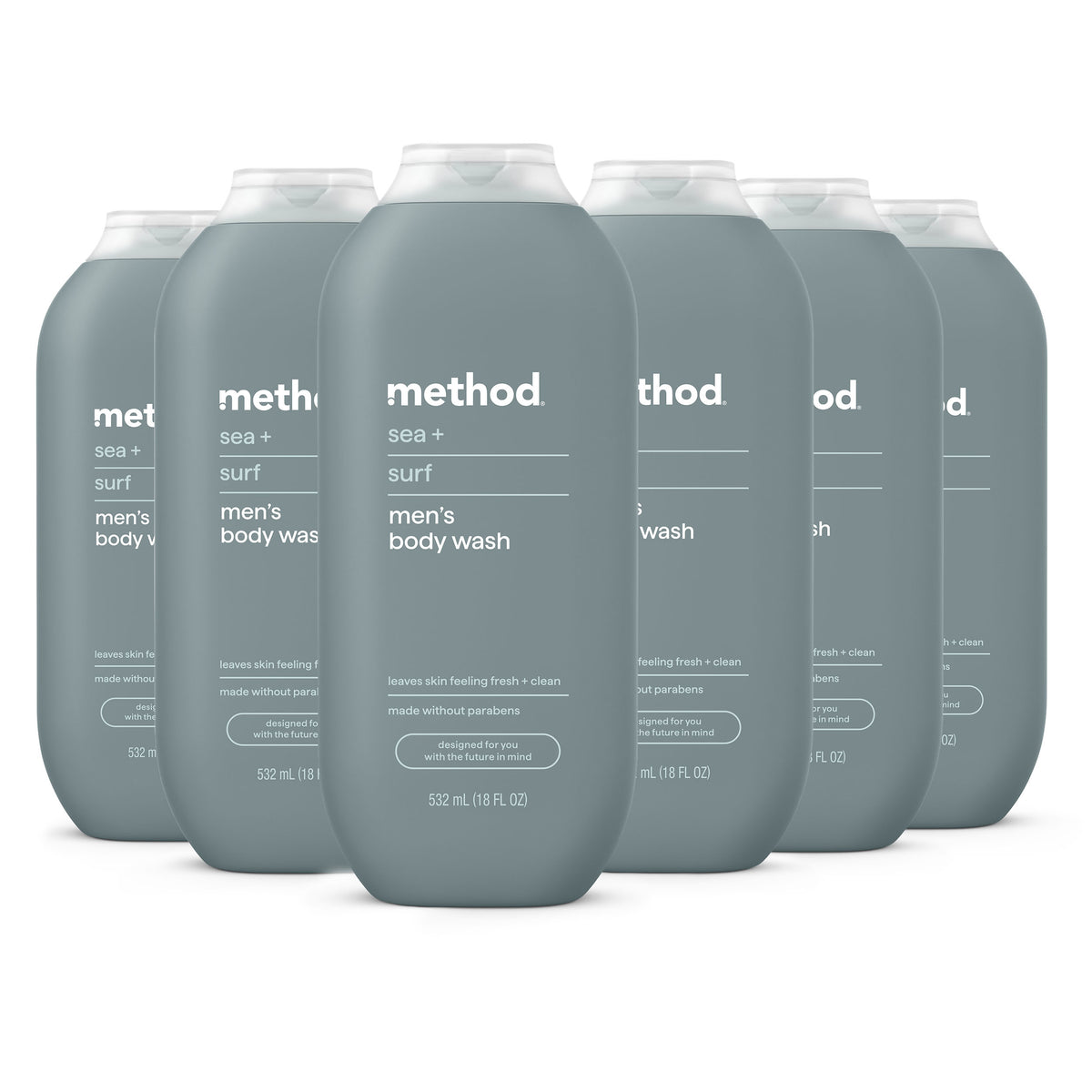 MTHD_BW_18oz_Sea_Surf_6Pk.jpg sea + surf body wash 6-count bundle, 108 fl oz - Image 1