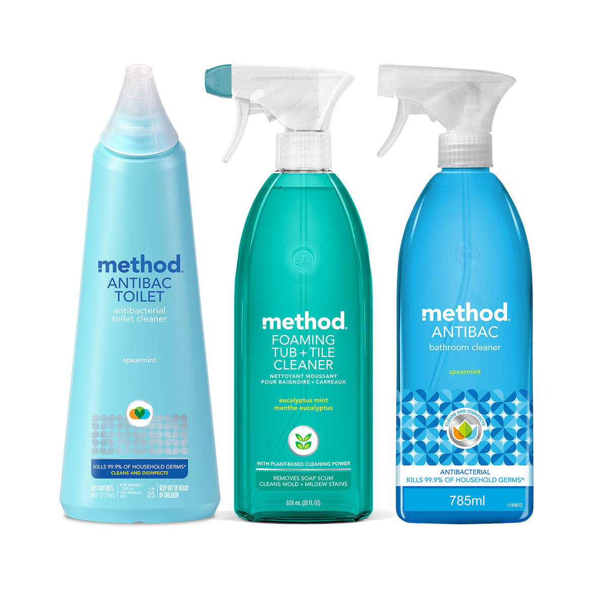 MTHD_BathroomCleaning_Variety_OnWhite.jpg bathroom cleaning variety trio, 80 oz - Image 1