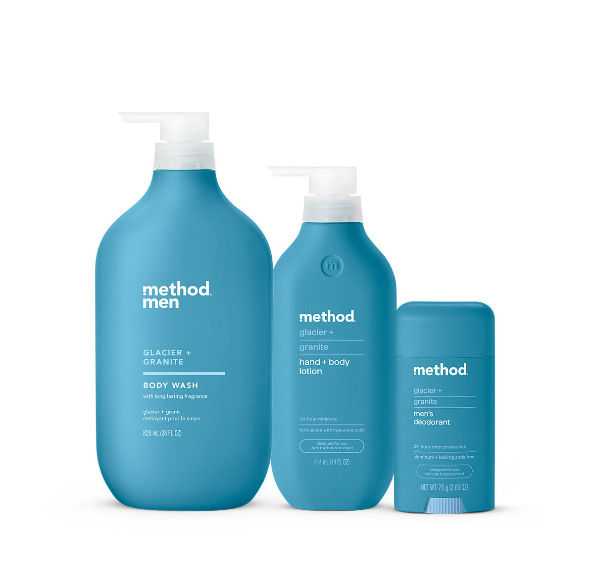 MTHD_BodyBundle_GlacierGranite_OnWhite.jpg men bundle – glacier + granite, 44.65 oz. - Image 1