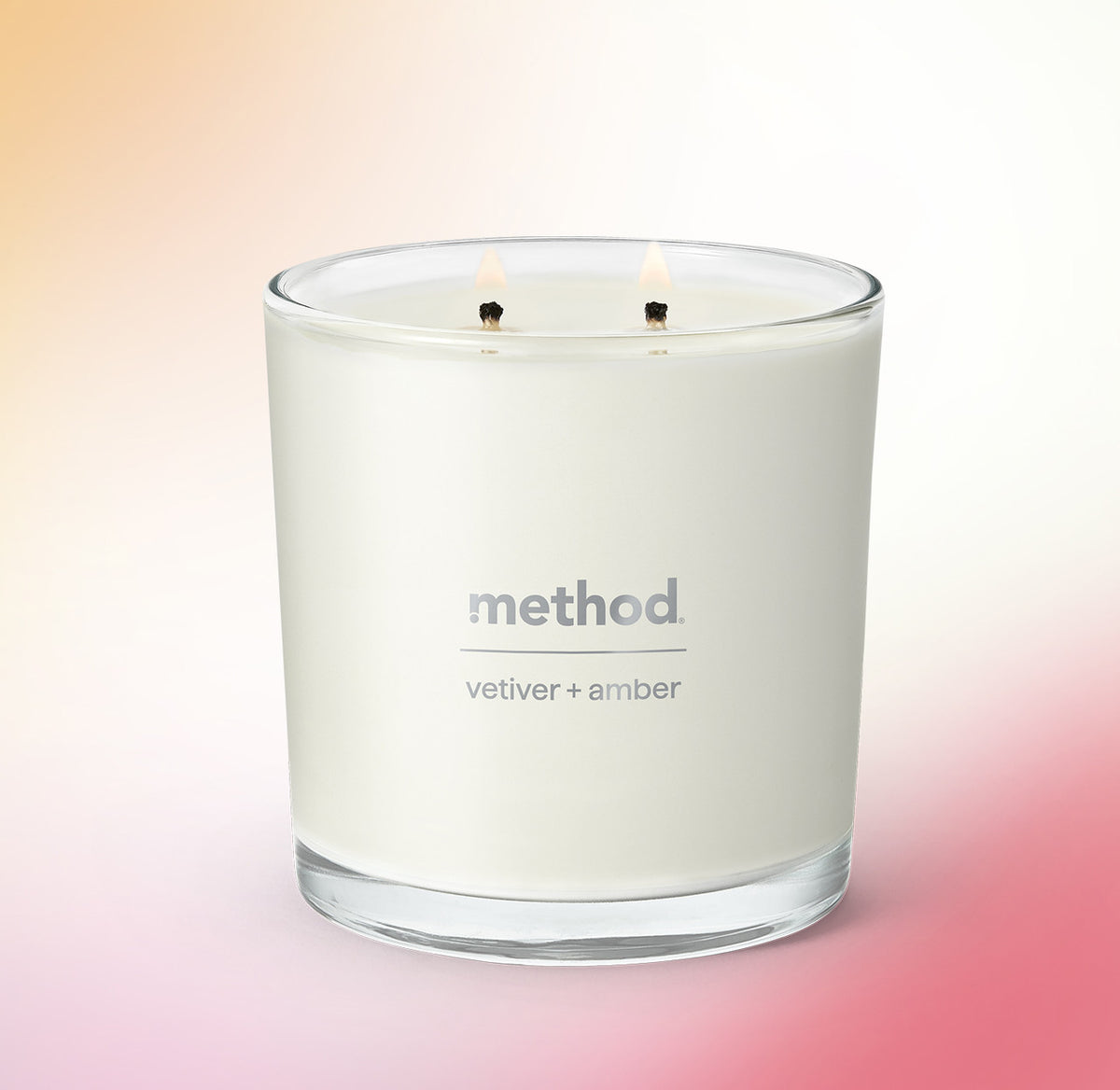 premium soy candle – vetiver + amber, 14 oz - Image 2