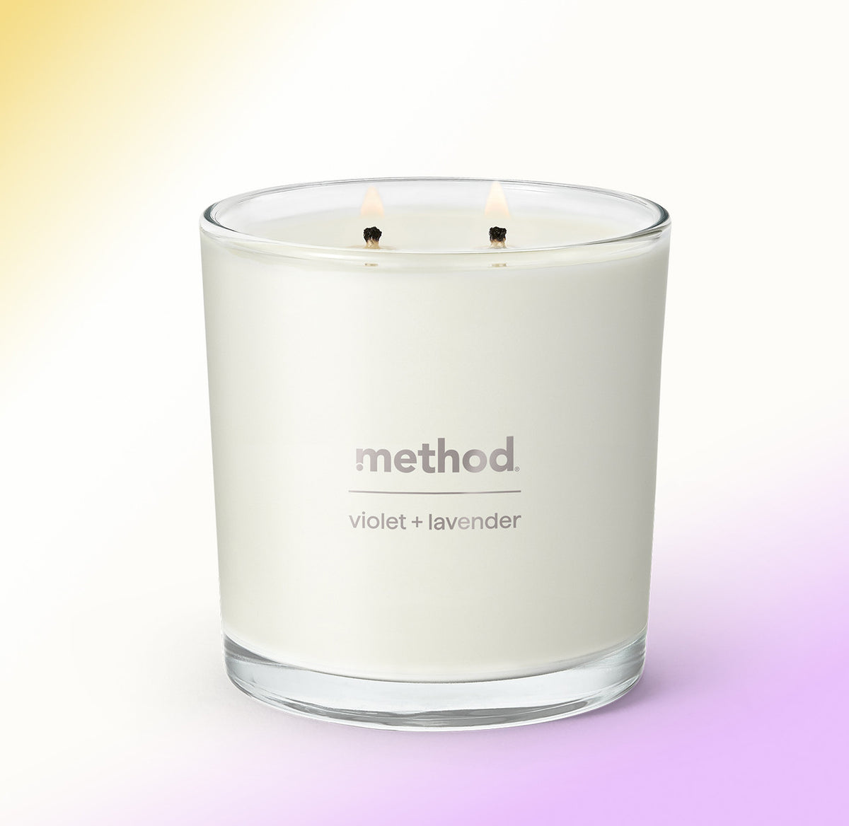premium soy candle – violet + lavender, 14 oz - Image 2
