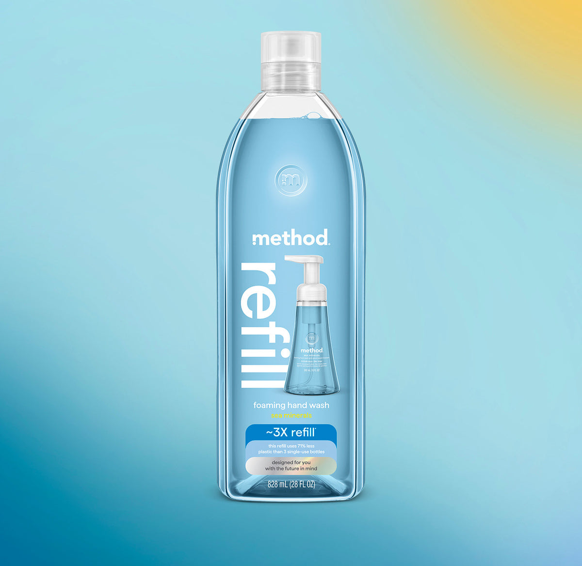 foaming hand wash refill – sea minerals, 28 fl oz 1 - Image 2