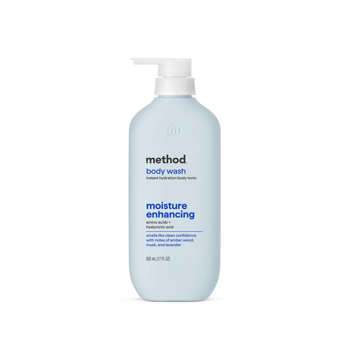 MTHD_FuncBW_17oz_Moisture_AML_Front_US_389962ALT.jpg body wash tonic – moisture enhancing, amino acids + hyaluronic acid, 17 fl oz - Image 1