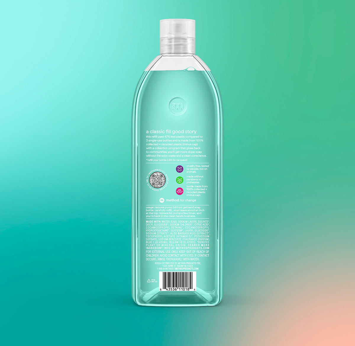 gel hand wash refill – waterfall, 34 fl oz 1 - Image 3