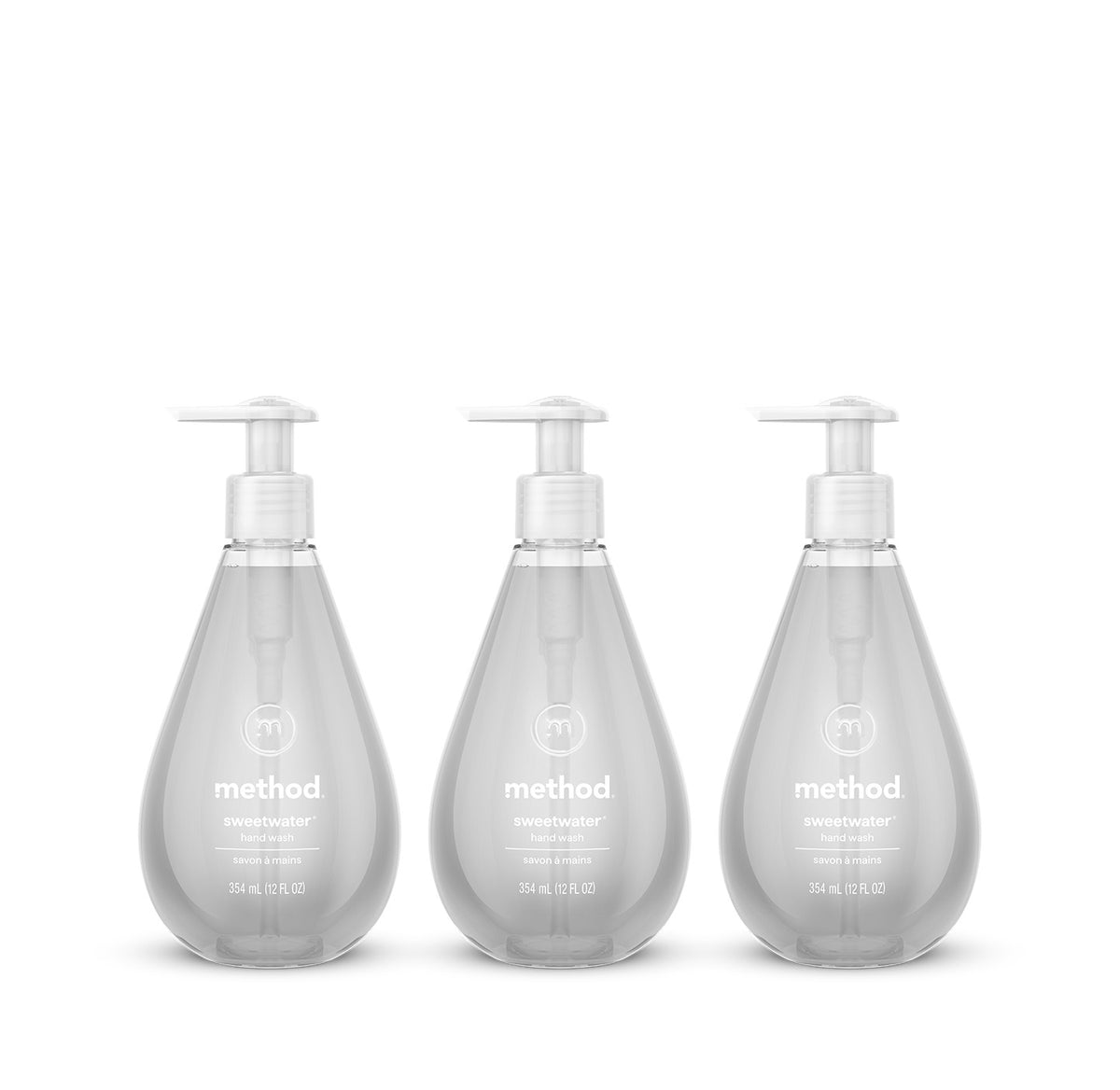 MTHD_GHW_SweetWater_HS_3count_OnWhite.jpg sweet water gel hand wash 3-count bundle - Image 1