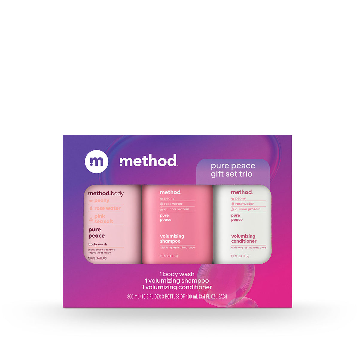 travel-sized gift set trio – pure peace, 10.2 oz - Image 1