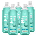 waterfall gel hand wash refill 5-count bundle, 170 fl oz