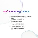 premium soy candle – violet + lavender, 14 oz - Image 5