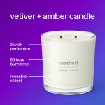 premium soy candle – vetiver + amber, 14 oz - Image 8